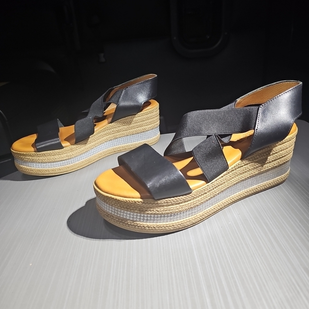 Cordani Calzature Barnaby Espadrille Platform Wedge Sandal Women’s 40 (9-9.5)